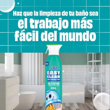 Haz que la limpieza de tu baño sea el trabajo más fácil del mundo