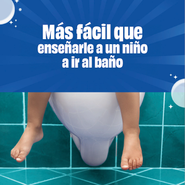 Más fácil que enseñarle a un niño a ir al baño