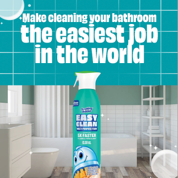 Make cleaning your bathroom the easiest job in the world