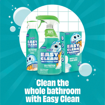 Clean the whole bathroom with Easy Clean