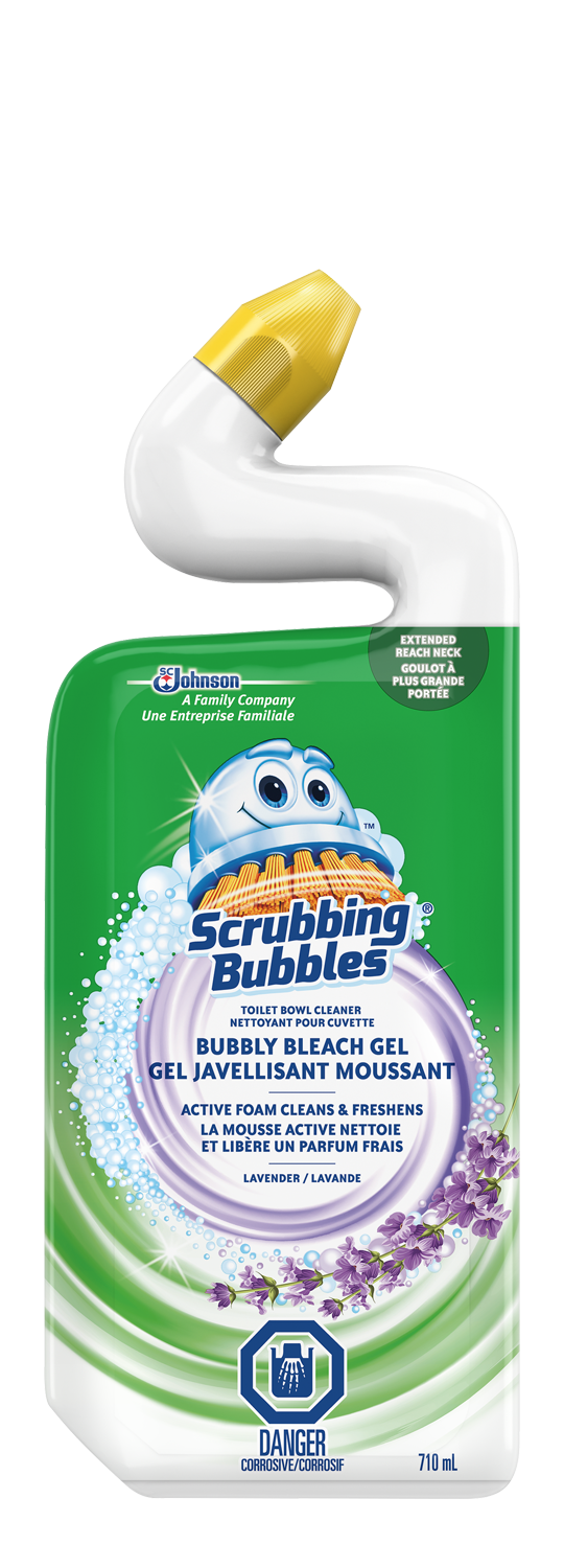 Scrubbing Bubbles Gel javellisant moussant - lavande