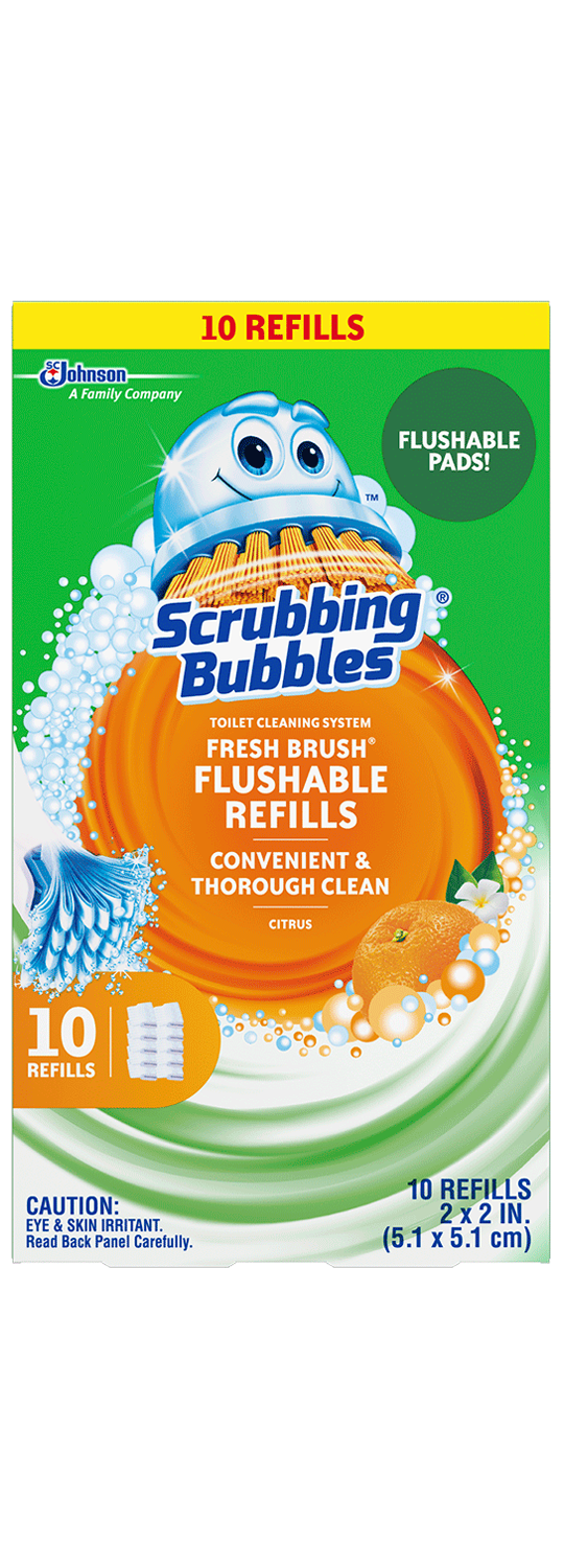 Scrubbing Bubbles Fresh Brush Recargas desechables, paquete de 10