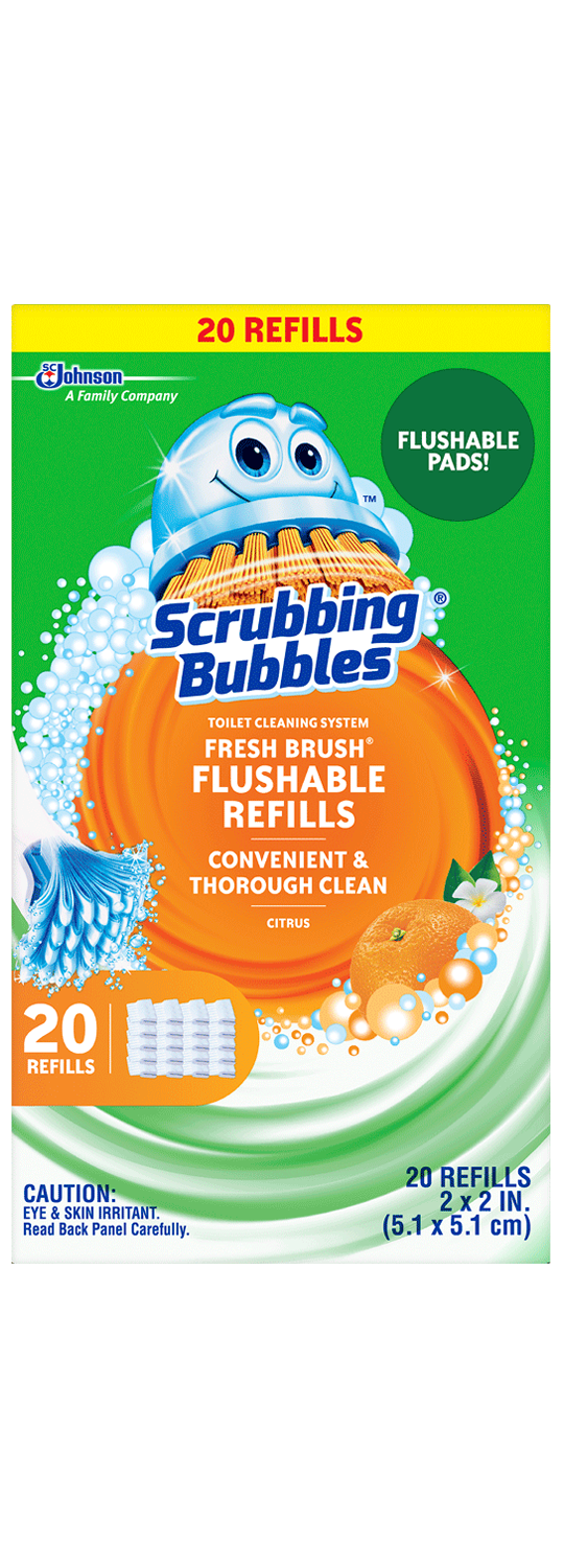 Scrubbing Bubbles Fresh Brush 20 Count Flushable Refill